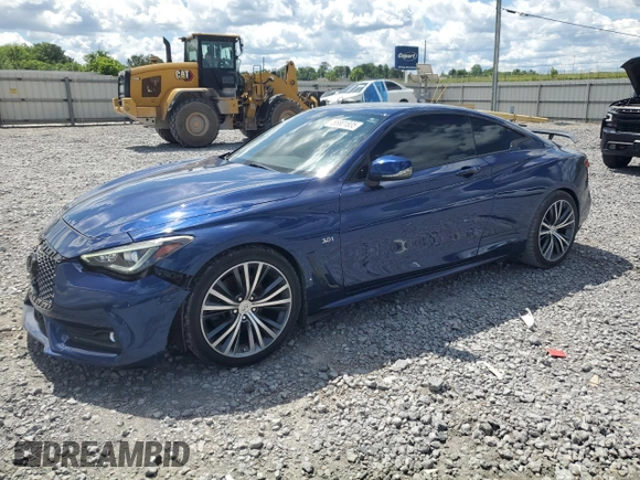 2017 Infiniti Q60 Premium z VIN JN1EV7EK1HM360637, wystawiony jako Copart lot #55801835 z przebiegiem 106 114 mil mil oraz Szkoda całkowita • Salvage title. Historia ofert i sprzedaży dostępna na DreamBid. Obrazek 1.