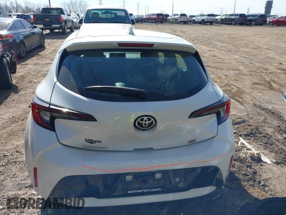 2023 Toyota Corolla Hatchback SE with VIN JTND4MBE0P3196869, listed as a IAAI auction lot 41824184 with 10,465 mi miles. Bid and sale history available at carsss.com. Image 16.