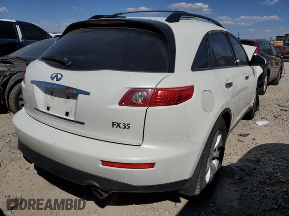 2004 Infiniti FX35 with VIN JNRAS08U24X107554, listed as a Copart auction lot 70528824 with 260,661 mi miles and Salvage Title. Bid and sale history available at carsss.com. Image 4.
