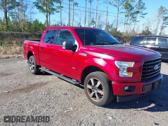 2017 Ford F-150 XL with VIN 1FTEW1EG0HFB05453, listed as a IAAI auction lot 41258902 with 120,411 mi miles. Bid and sale history available at carsss.com. Image 1.