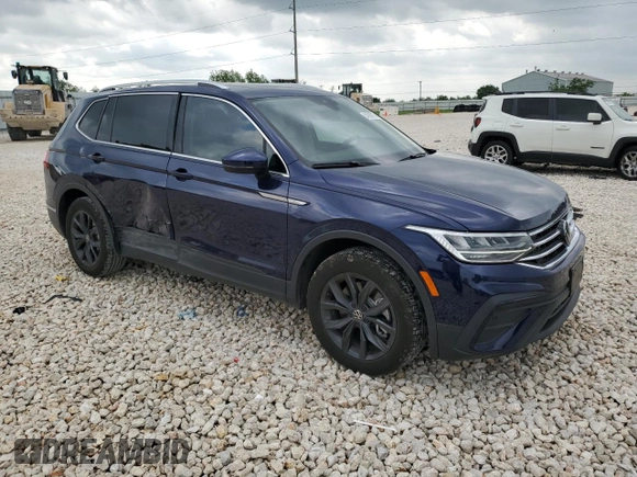 2024 Volkswagen Tiguan SE with VIN 3VVNB7AX0RM156717, listed as a Copart auction lot 54706775 with 419 mi miles and Salvage title. Bid and sale history available at DreamBid. Image 4.