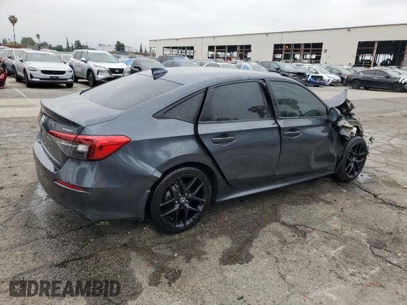 2022 Honda Civic Sport with VIN 2HGFE2F55NH572471, listed as a Copart auction lot 53931365 with 59,343 mi miles and Clean Title. Bid and sale history available at carsss.com. Image 3.