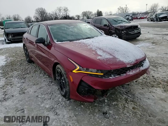 2021 Kia K5 GT-Line with VIN 5XXG64J28MG004337, listed as a Copart auction lot 45863295 with 77,897 mi miles and Salvage Title. Bid and sale history available at carsss.com. Image 10.