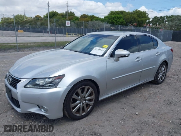 2014 Lexus GS 350 with VIN JTHBE1BL7E5036543, listed as a IAAI auction lot 42115869 with 130,300 mi miles and . Bid and sale history available at DreamBid. Image 2.