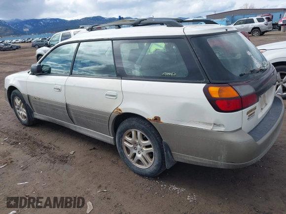 2000 Subaru Legacy Outback Limited z VIN 4S3BH6869Y7637002, wystawiony jako IAAI lot #41729202 z przebiegiem 231 166 mil mil oraz . Historia ofert i sprzedaży dostępna na DreamBid. Obrazek 3.