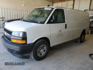 2019 Chevrolet Express Cargo z VIN 1GCWGAFG7K1178386, wystawiony jako Copart lot #56362595 z przebiegiem 173 602 mil mil oraz Szkoda całkowita • Salvage title. Historia ofert i sprzedaży dostępna na DreamBid. Obrazek 1.