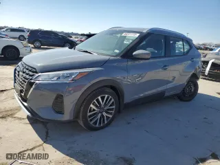 2023 Nissan Kicks SV with VIN 3N1CP5CV1PL516221, listed as a Copart auction lot 46231115 with NaN miles and Salvage Title. Bid and sale history available at carsss.com. Image 1.