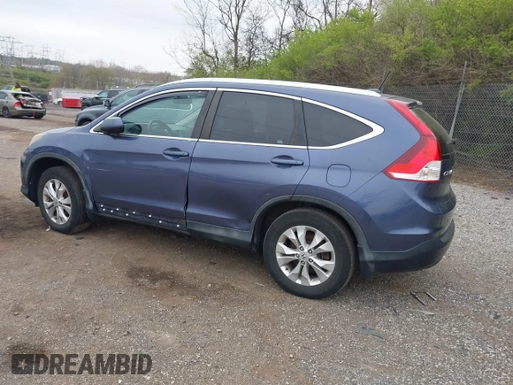 2014 Honda CR-V EX-L with VIN 5J6RM4H71EL092983, listed as a IAAI auction lot 42018356 with 136,024 mi miles. Bid and sale history available at carsss.com. Image 3.