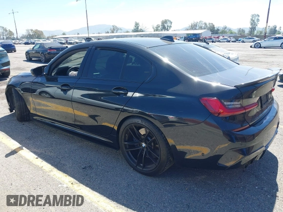2020 BMW 3 Series M340i with VIN WBA5U7C04LFH33037, listed as a IAAI auction lot 41872419 with 68,065 mi miles. Bid and sale history available at carsss.com. Image 3.