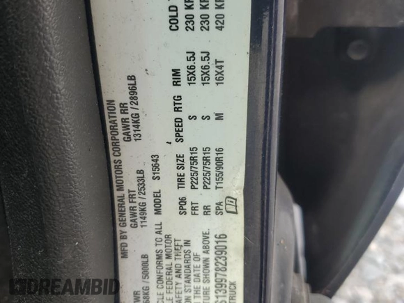 2007 GMC Canyon SLE1 with VIN 1GTCS139978239016, listed as a Copart auction lot 74303524 with 136,579 mi miles and Salvage Title. Bid and sale history available at carsss.com. Image 13.