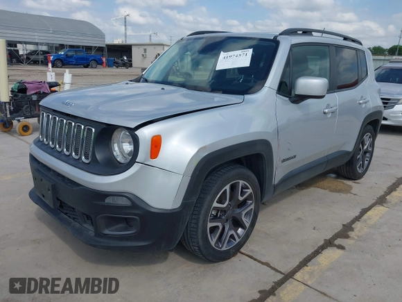 2015 Jeep Renegade Latitude with VIN ZACCJABT3FPC06455, listed as a IAAI auction lot 41974571 with 95,080 mi miles and . Bid and sale history available at DreamBid. Image 19.