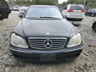 2003 Mercedes-Benz S-Class 5.0L with VIN WDBNG75J33A317473, listed as a Copart auction lot 76307394 with 6,637 mi miles and Clean Title. Bid and sale history available at carsss.com. Image 5.