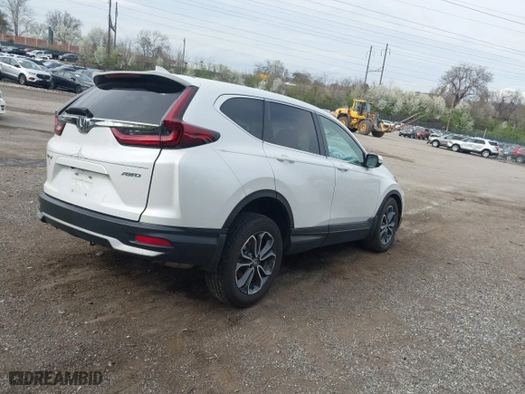 2020 Honda CR-V EX-L with VIN 5J6RW2H88LL026466, listed as a IAAI auction lot 41961182 with 35,505 mi miles. Bid and sale history available at carsss.com. Image 4.