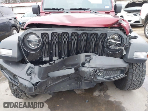 2021 Jeep Wrangler Unlimited Sport S with VIN 1C4HJXDN9MW777830, listed as a IAAI auction lot 41625934 with 42,251 mi miles and . Bid and sale history available at DreamBid. Image 17.
