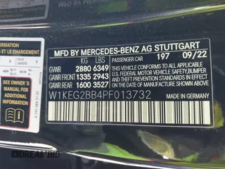 2023 Mercedes-Benz EQE 350+ z VIN W1KEG2BB4PF013732, wystawiony jako IAAI lot #42118848 z przebiegiem 19 744 mil mil oraz . Historia ofert i sprzedaży dostępna na DreamBid. Obrazek 9.