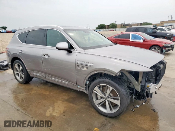 2021 Genesis GV80 with VIN KMUHCESC2MU040722, listed as a Copart auction lot 52934215 with 31,049 mi miles and Clean title. Bid and sale history available at DreamBid. Image 4.