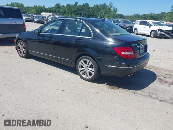 2013 Mercedes-Benz C 300 Sport with VIN WDDGF8ABXDR247478, listed as a IAAI auction lot 42570347 with 97,463 mi miles and . Bid and sale history available at DreamBid. Image 3.