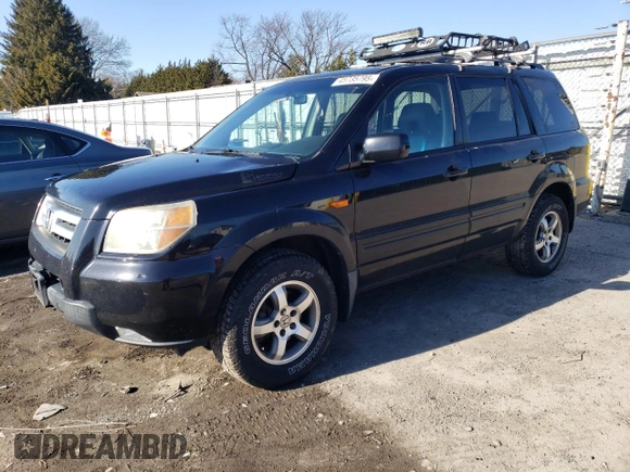 2006 Honda Pilot EX-L with VIN 5FNYF18726B019216, listed as a Copart auction lot 45735795 with 219,600 mi miles and Clean Title. Bid and sale history available at DreamBid. Image 1.