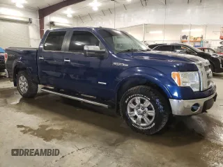 2011 Ford F-150 XLT with VIN 1FTFW1ET7BFB33212, listed as a Copart auction lot 48062245 with 163,204 mi miles and Salvage Title. Bid and sale history available at carsss.com. Image 4.