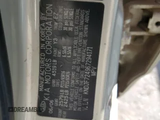 2006 Kia Sportage LX z VIN KNDJF724967294171, wystawiony jako Copart lot #75556994 z przebiegiem 141 868 mil mil oraz Szkoda całkowita • Salvage title. Historia ofert i sprzedaży dostępna na DreamBid. Obrazek 13.