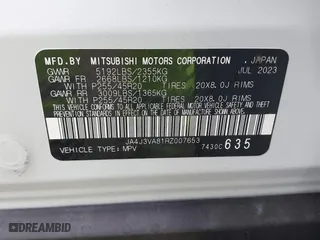 2024 Mitsubishi Outlander SE with VIN JA4J3VA81RZ007653, listed as a IAAI auction lot 41450316 with 5,553 mi miles. Bid and sale history available at carsss.com. Image 9.