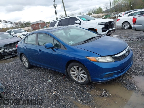 2012 Honda Civic EX with VIN 19XFB2F87CE059085, listed as a IAAI auction lot 41980879 with 154,880 mi miles and . Bid and sale history available at DreamBid. Image 1.