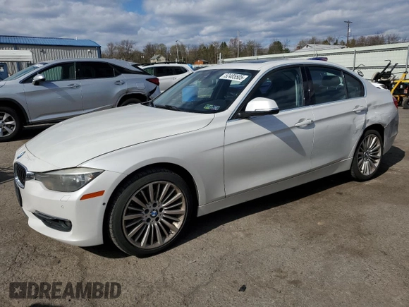 2015 BMW 3 Series 328i xDrive with VIN WBA3B5G54FNS11989, listed as a Copart auction lot 52485505 with 134,230 mi miles and Salvage Title. Bid and sale history available at carsss.com. Image 1.