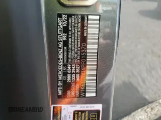 2023 Mercedes-Benz EQE 350+ z VIN W1KEG2BB6PF015370, wystawiony jako Copart lot #57130405 z przebiegiem Nie podano mil oraz Szkoda całkowita • Salvage title. Historia ofert i sprzedaży dostępna na DreamBid. Obrazek 12.