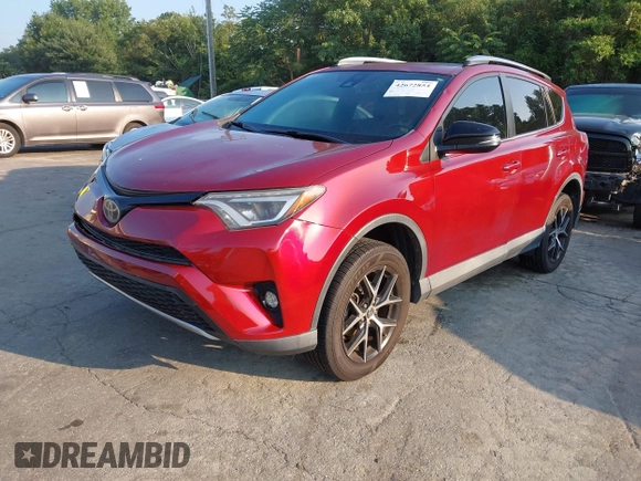 2018 Toyota RAV4 SE with VIN 2T3JFREV3JW836149, listed as a IAAI auction lot 42672854 with 55,388 mi miles and . Bid and sale history available at DreamBid. Image 18.