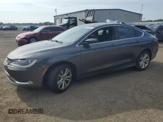 2015 Chrysler 200 Limited with VIN 1C3CCCAB2FN658084, listed as a Copart auction lot 62605145 with 164,011 mi miles and Clean title. Bid and sale history available at DreamBid. Image 1.