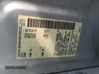 2018 Nissan Maxima SL with VIN 1N4AA6AP4JC363584, listed as a Copart auction lot 59315565 with 126,627 mi miles and Salvage title. Bid and sale history available at DreamBid. Image 12.