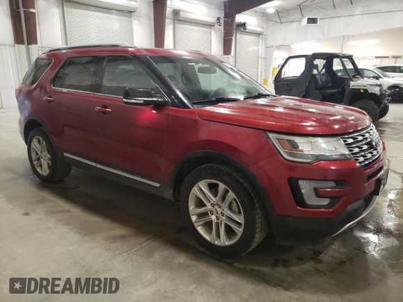 2016 Ford Explorer XLT with VIN 1FM5K8D81GGC40816, listed as a Copart auction lot 56050405 with 106,324 mi miles and Salvage Title. Bid and sale history available at DreamBid. Image 4.