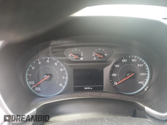 2020 Chevrolet Equinox LS with VIN 3GNAXFEV7LS726479, listed as a Copart auction lot 57984975 with 89,438 mi miles and Salvage title. Bid and sale history available at DreamBid. Image 9.