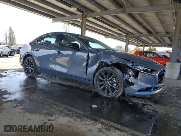 2025 Mazda 3 S Carbon Edition with VIN JM1BPBCM5S1775311, listed as a Copart auction lot 52108395 with 2,390 mi miles and Non Repairable. Bid and sale history available at DreamBid. Image 4.