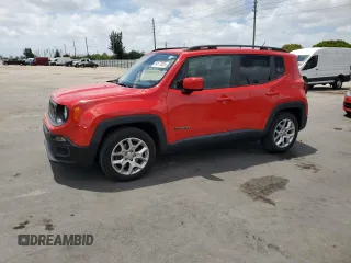 2017 Jeep Renegade Latitude with VIN ZACCJABB6HPF75773, listed as a Copart auction lot 54577855 with 50,425 mi miles and Salvage Title. Bid and sale history available at carsss.com. Image 1.
