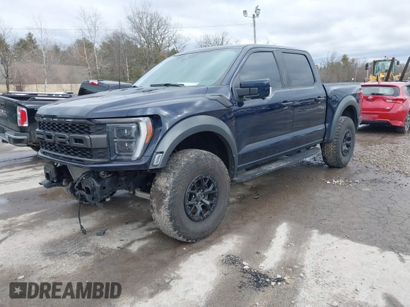 2023 Ford F-150 Raptor with VIN 1FTFW1RG9PFA45363, listed as a IAAI auction lot 41631790 with 64,393 mi miles and . Bid and sale history available at DreamBid. Image 2.