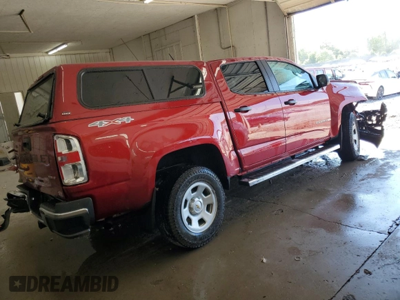 2021 Chevrolet Colorado 4WD Work Truck с VIN 1GCGTBEN5M1183109, выставлен на аукционе Copart как лот 58313425 с пробегом 60 111 миль миль и На запчасти • Non repairable. История ставок и продаж доступна на DreamBid. Изображение 3.