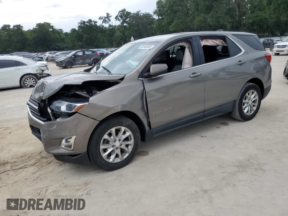 2018 Chevrolet Equinox LT with VIN 3GNAXJEV2JS612373, listed as a Copart auction lot 59193535 with 69,558 mi miles and Non repairable. Bid and sale history available at DreamBid. Image 1.