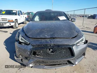 2022 Infiniti Q60 Red Sport 400 with VIN JN1FV7LL2NM680688, listed as a IAAI auction lot 41263397 with 14,001 mi miles and . Bid and sale history available at DreamBid. Image 12.