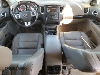 2013 Dodge Durango Crew with VIN 1C4SDHDT0DC590172, listed as a Copart auction lot 80140034 with 135,078 mi miles and Salvage title. Bid and sale history available at DreamBid. Image 8.
