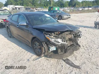 2019 Kia Optima LX with VIN 5XXGT4L36KG297828, listed as a IAAI auction lot 42597545 with 199,652 mi miles and . Bid and sale history available at DreamBid. Image 1.