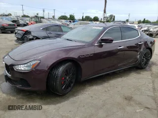 2017 Maserati Ghibli with VIN ZAM57XSA4H1197224, listed as a Copart auction lot 62281233 with 74,389 mi miles. Bid and sale history available at carsss.com. Image 1.