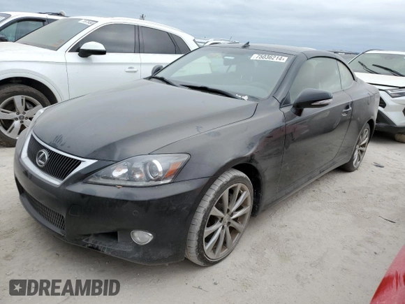 2013 Lexus IS 250 C with VIN JTHFF2C2XD2527943, listed as a Copart auction lot 75036214 with Not provided miles and Salvage title. Bid and sale history available at DreamBid. Image 1.