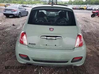 2012 FIAT 500 Sport with VIN 3C3CFFBR9CT106050, listed as a Copart auction lot 58928775 with 201,074 mi miles and Salvage title. Bid and sale history available at DreamBid. Image 6.