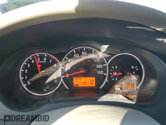 2012 Nissan Altima SR with VIN 1N4BL2APXCC243041, listed as a Copart auction lot 52371725 with 142,365 mi miles and Salvage Title. Bid and sale history available at DreamBid. Image 9.