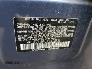 2016 Subaru Forester 2.0XT Touring with VIN JF2SJGXC3GH498531, listed as a Copart auction lot 50256635 with 0 mi miles and Salvage Title. Bid and sale history available at carsss.com. Image 15.