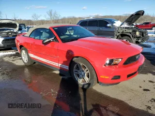 2011 Ford Mustang V6 with VIN 1ZVBP8EM2B5134834, listed as a Copart auction lot 44695685 with 34,104 mi miles and Salvage Title. Bid and sale history available at carsss.com. Image 4.