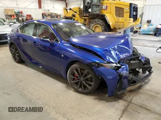2021 Lexus IS 350 F Sport with VIN JTHGZ1E20M5020468, listed as a Copart auction lot 57848025 with 22,077 mi miles and Salvage title. Bid and sale history available at DreamBid. Image 4.