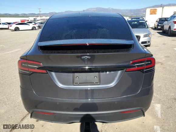 2022 Tesla Model X with VIN 7SAXCBE58NF354267, listed as a Copart auction lot 39951413 with 0 mi miles. Bid and sale history available at carsss.com. Image 6.
