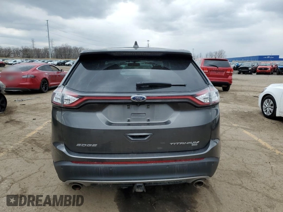 2015 Ford Edge Titanium with VIN 2FMTK4K80FBB05917, listed as a Copart auction lot 51892505 with 122,134 mi miles and Clean Title. Bid and sale history available at carsss.com. Image 6.